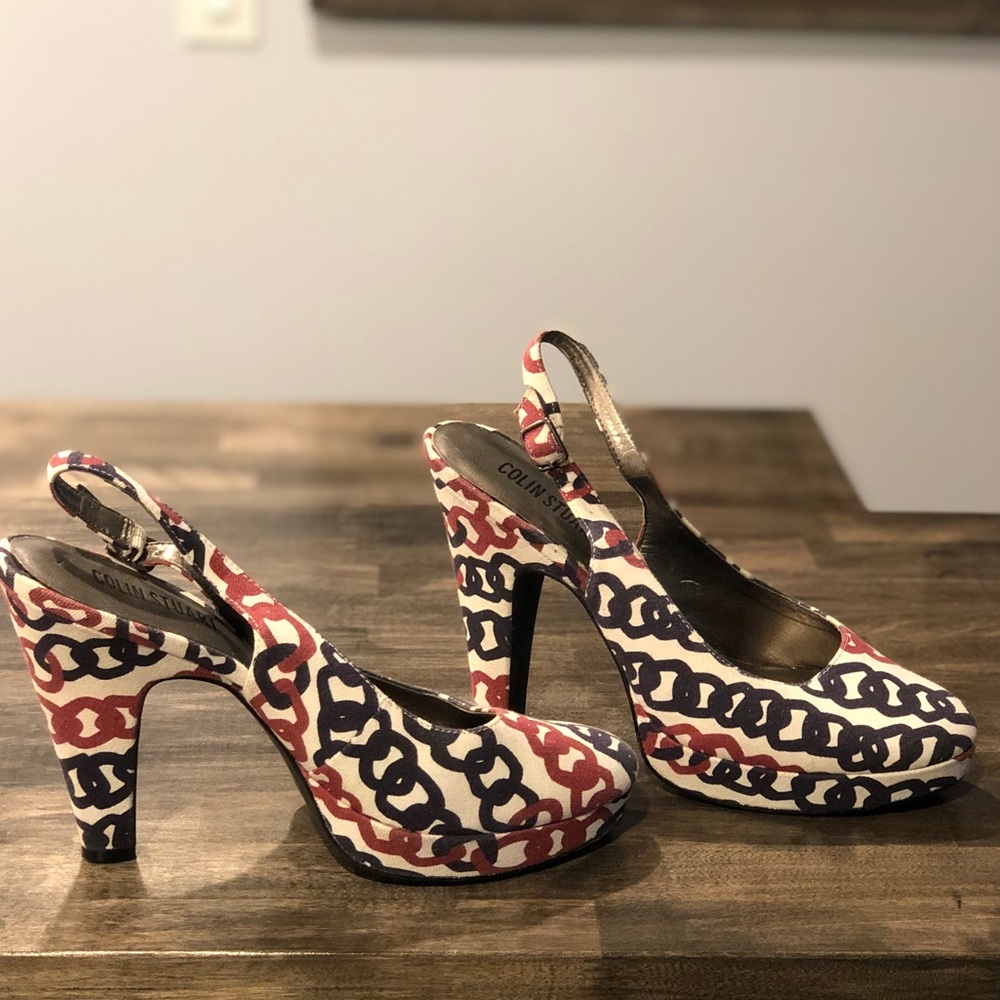 Colin Stuart Fabric Heels